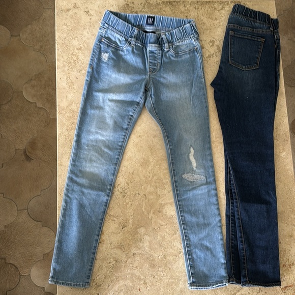2 Jeans Girls GAP regular stretch jeggins Size10 - Picture 4 of 5